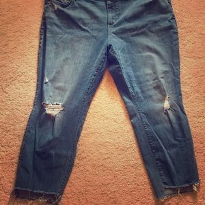 Loft modern skinny jeans, stretch, barely worn!